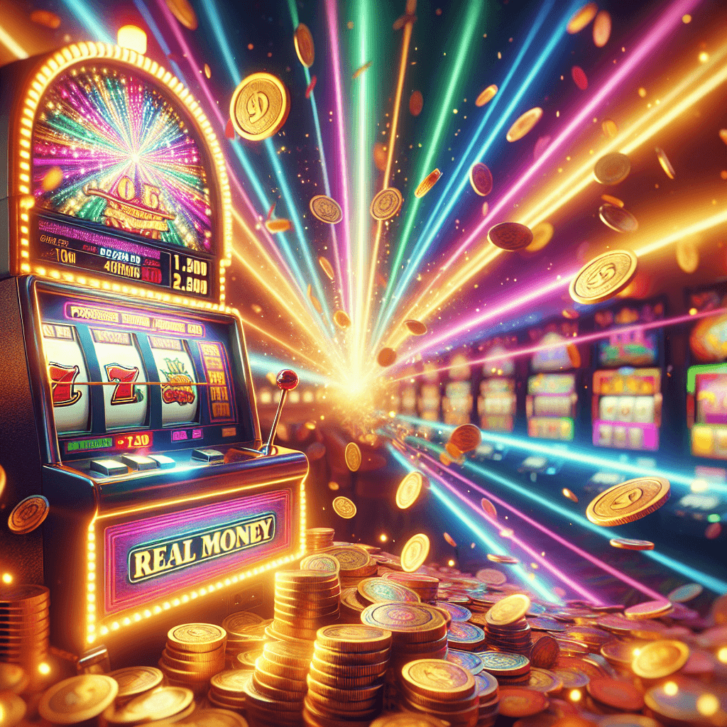 Winning screen showing real money jackpot on a Progressive Slot