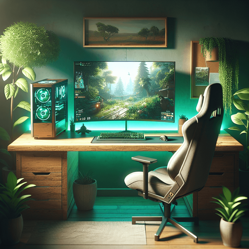 eco-friendly gaming setup