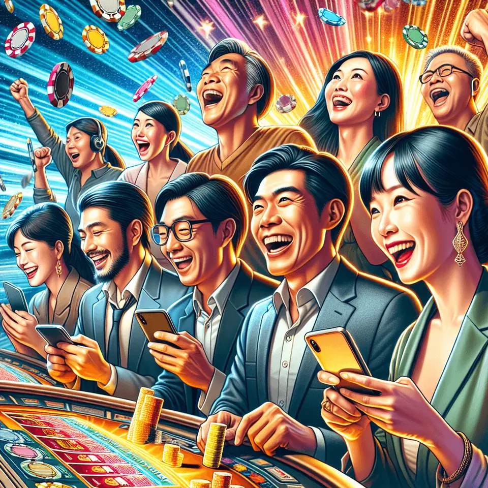 Online Texas Hold'em table with hole cards, community cards and chips